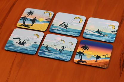 Cork-back coaster - Kite Day Full Set